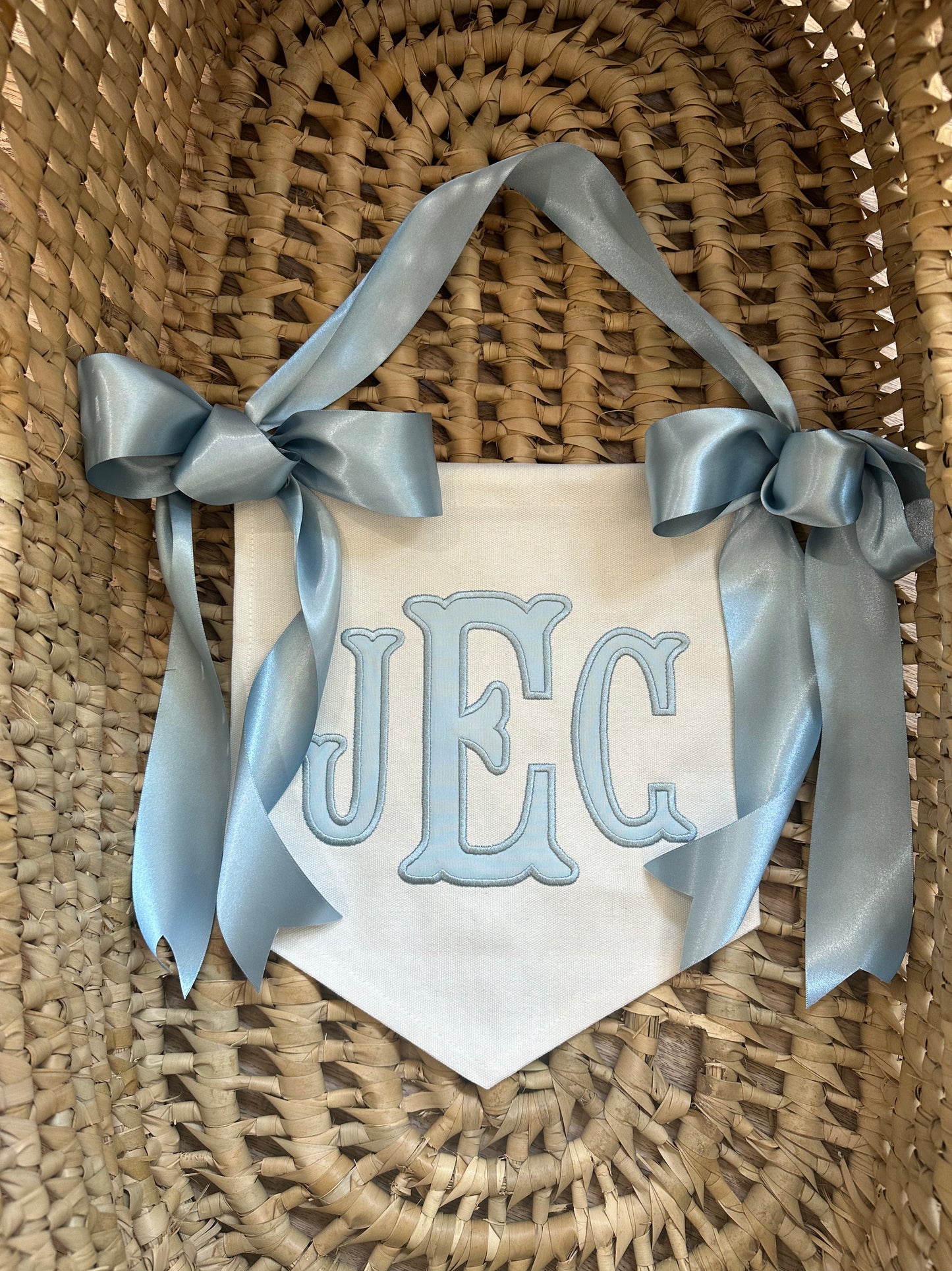 Applique Monogram Banner