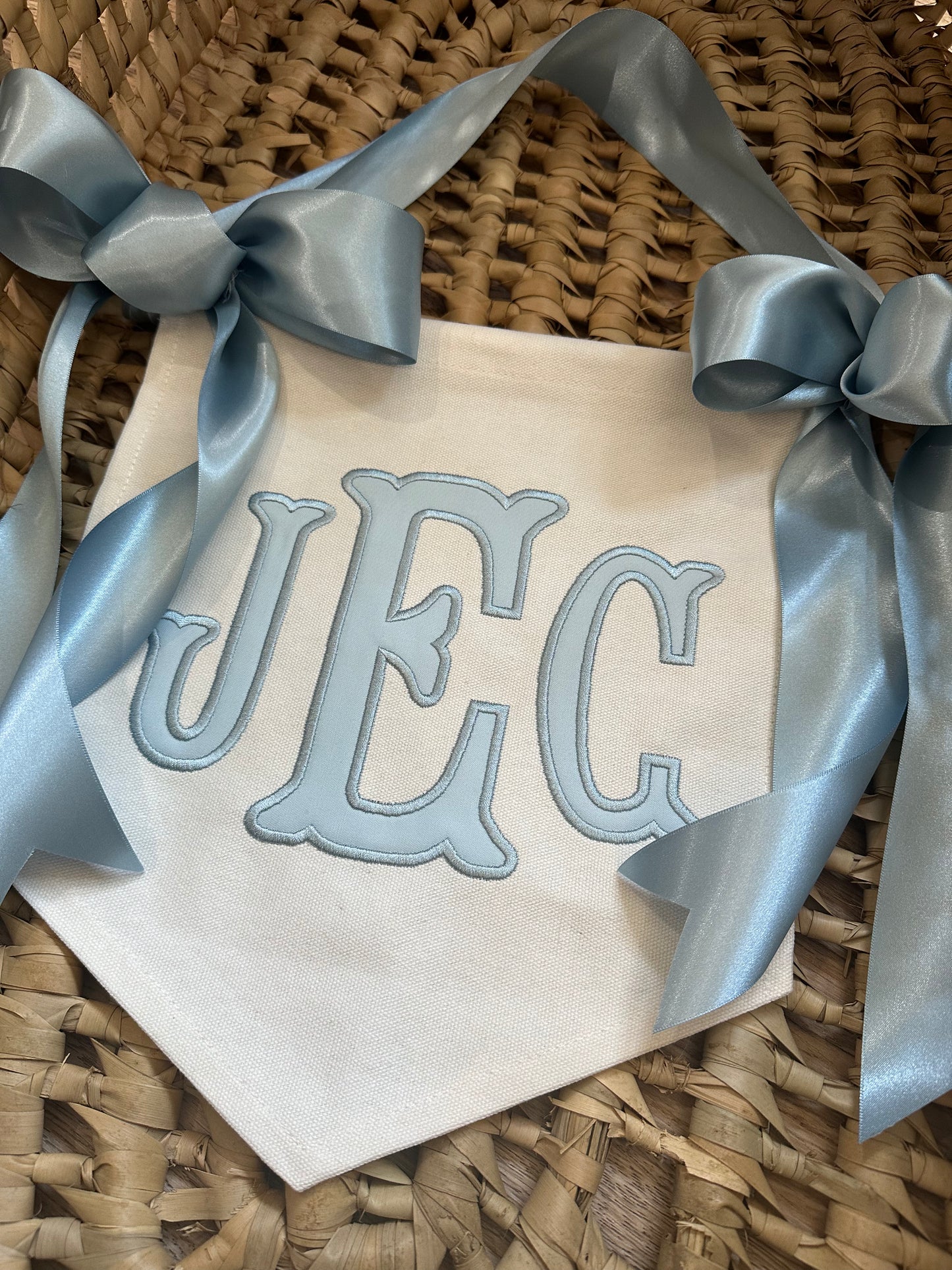 Applique Monogram Banner
