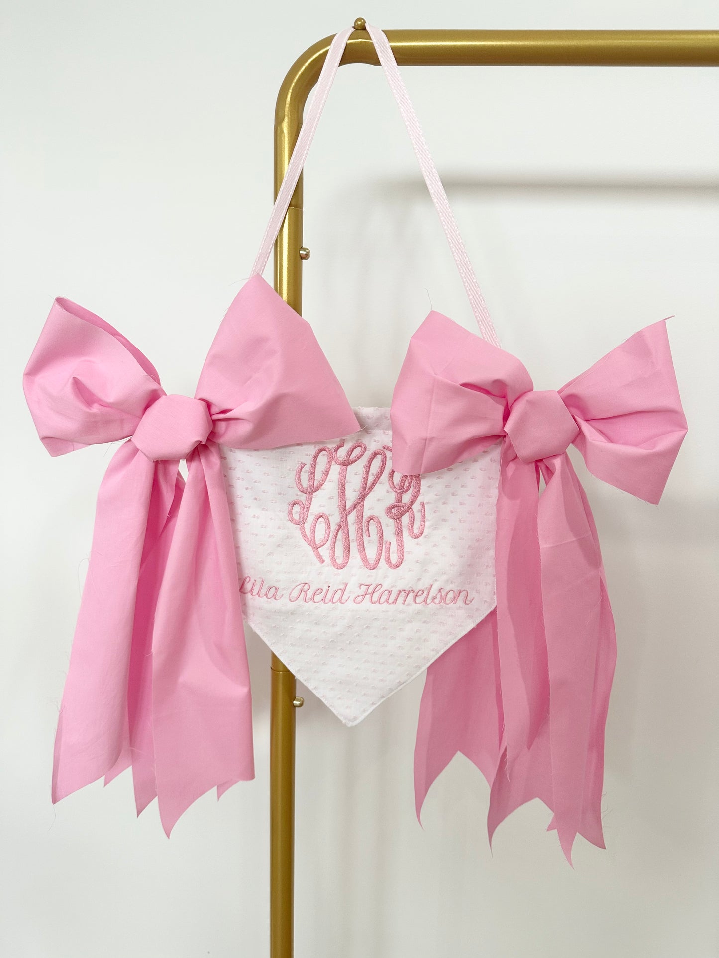 Monogram w/ Custom Fabric Banner