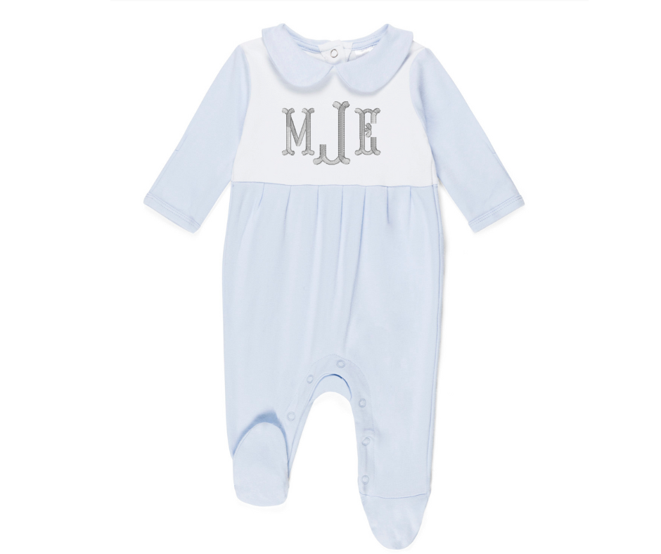 Blue Peter Pan Collared Sleeper