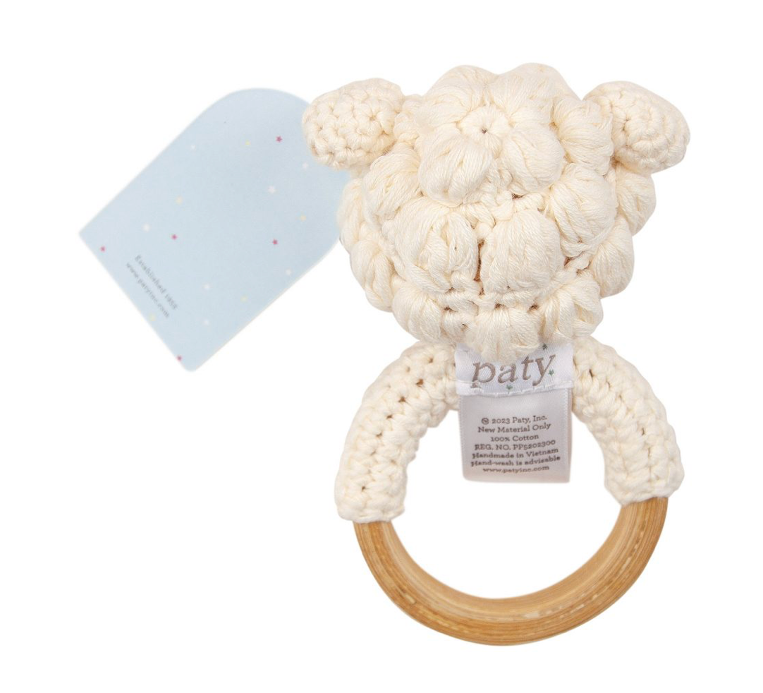 6" Paty Pal Crocheted Rattle